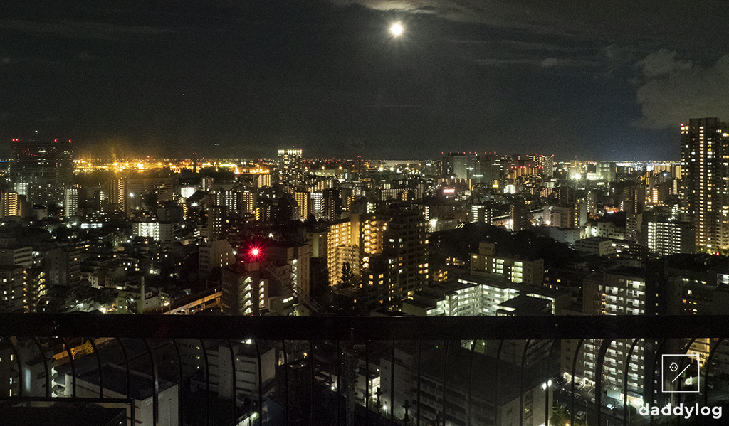 部屋から見る夜景